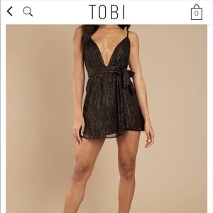 TOBI black & gold dress! MEDIUM